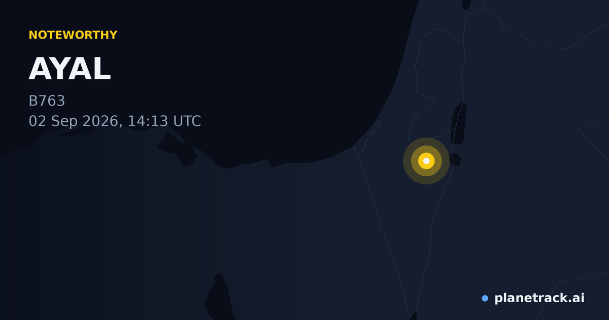 Map of where AYAL's special aircraft happened