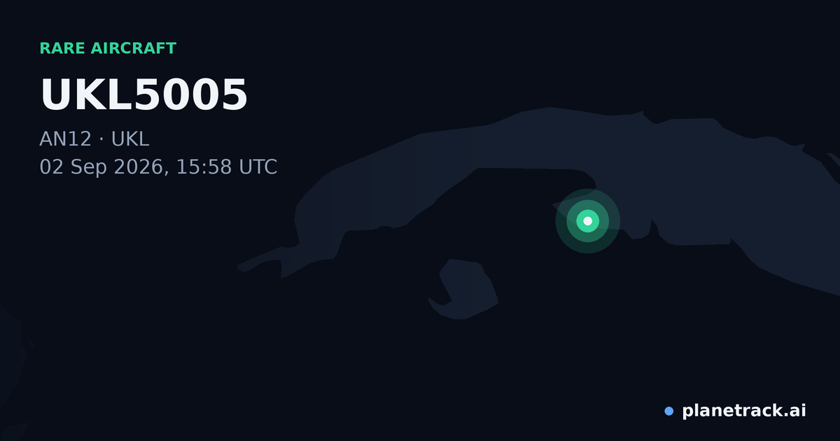 Map of where UKL5005's rare aircraft happened