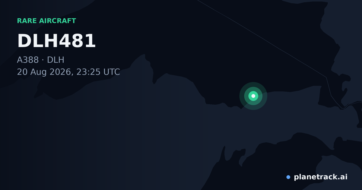 Map of where DLH481's rare aircraft happened