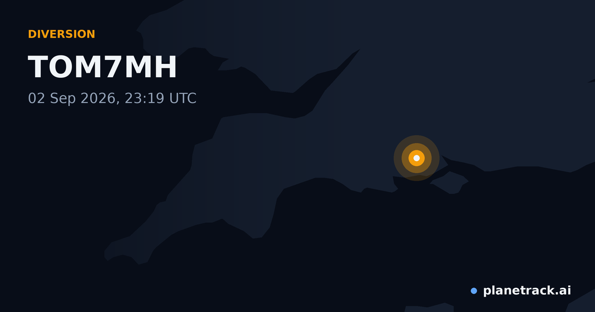 Map of where TOM7MH's diversion happened