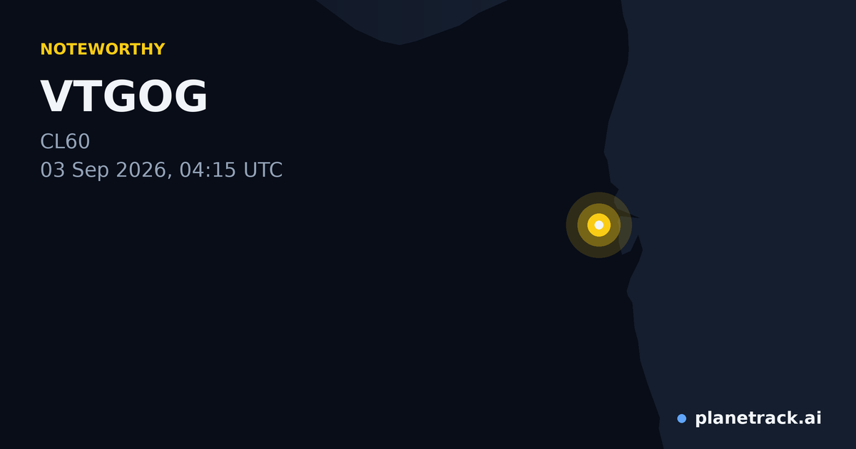 Map of where VTGOG's special aircraft happened