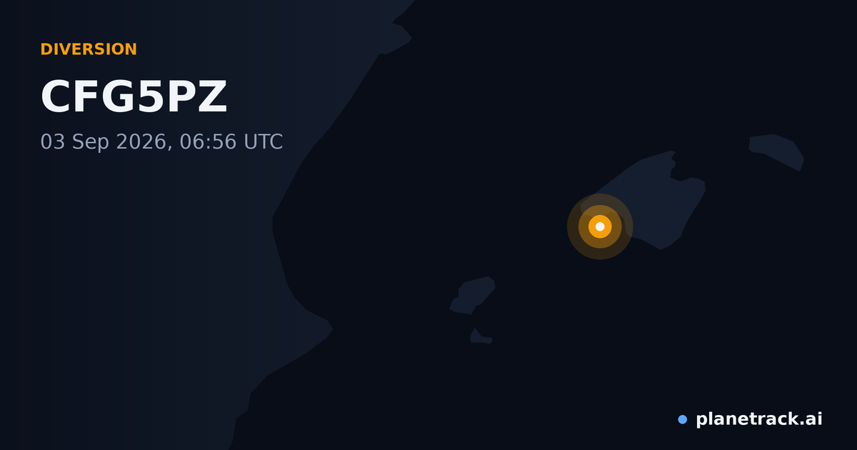 Map of where CFG5PZ's diversion happened