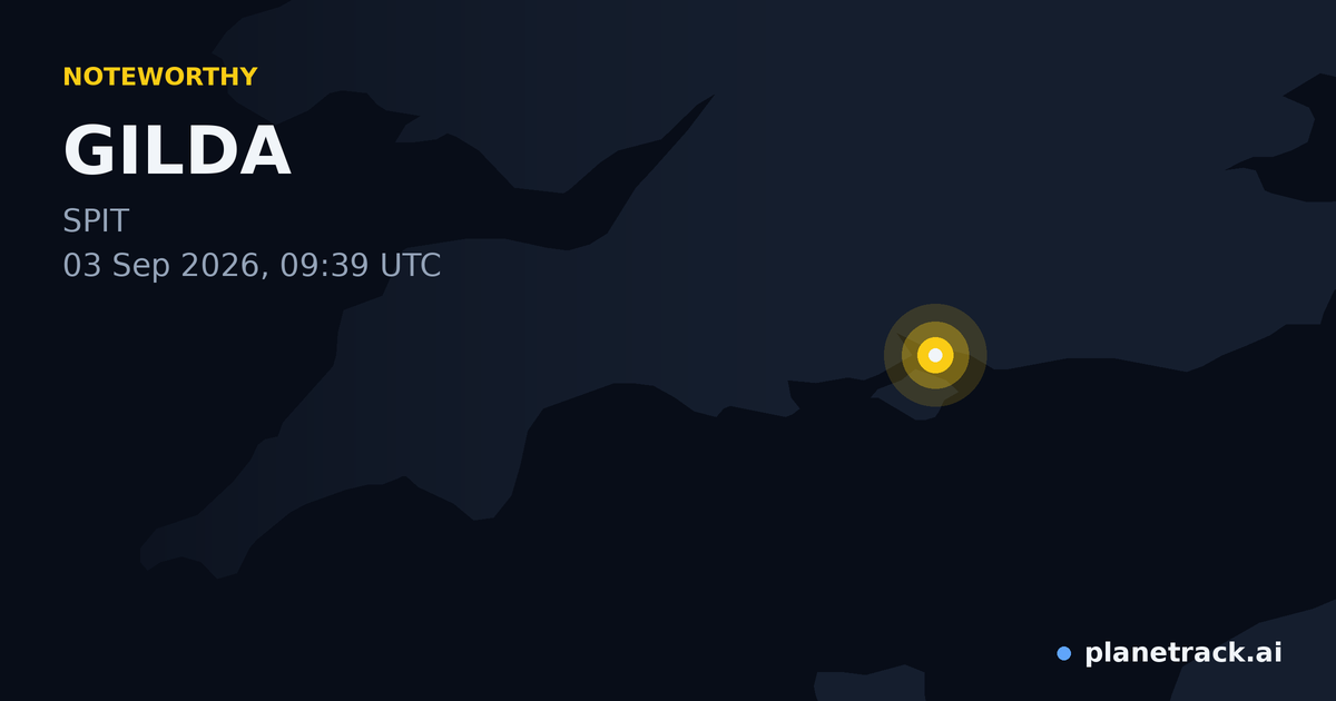 Map of where GILDA's special aircraft happened