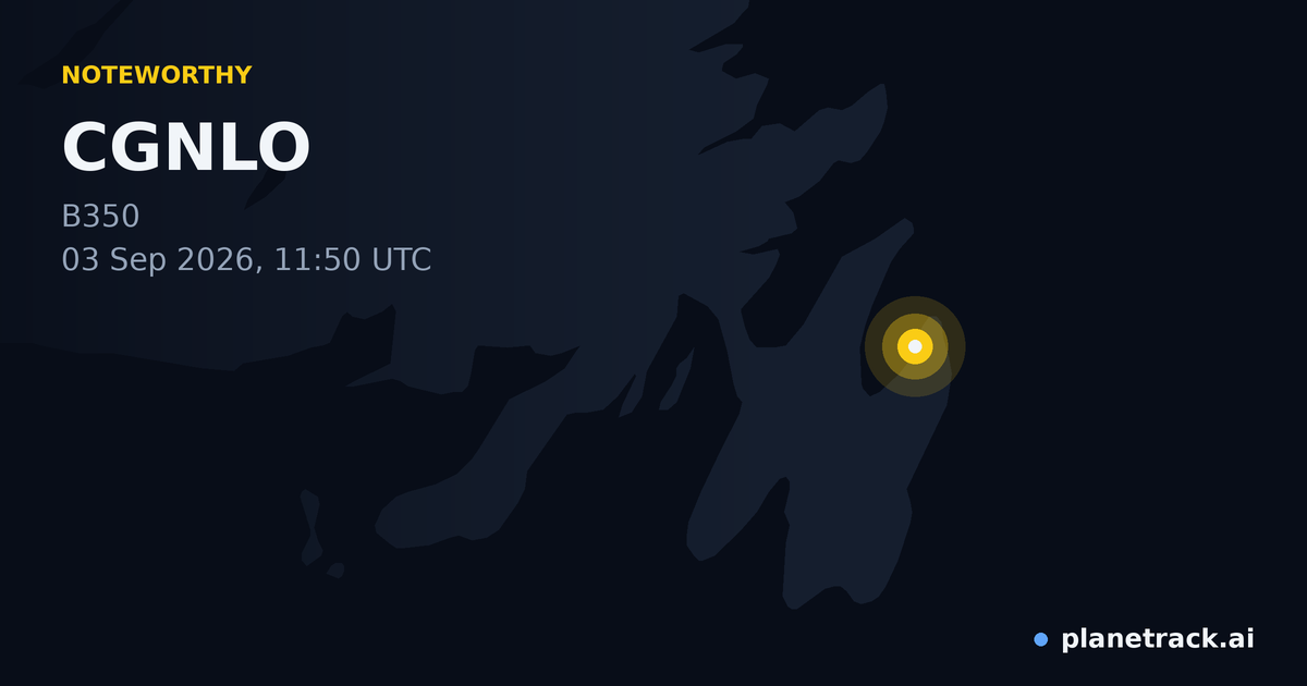 Map of where CGNLO's special aircraft happened