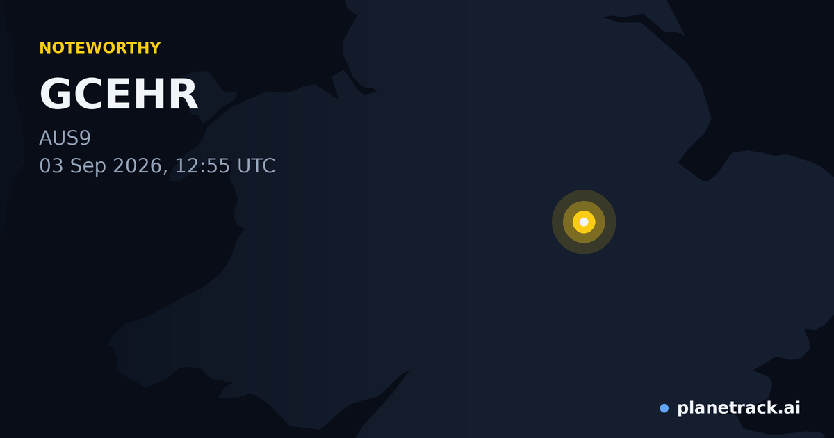 Map of where GCEHR's special aircraft happened