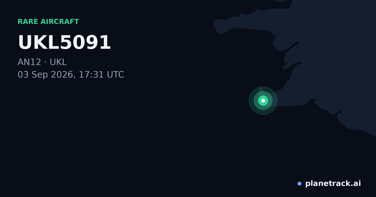 Map of where UKL5091's rare aircraft happened