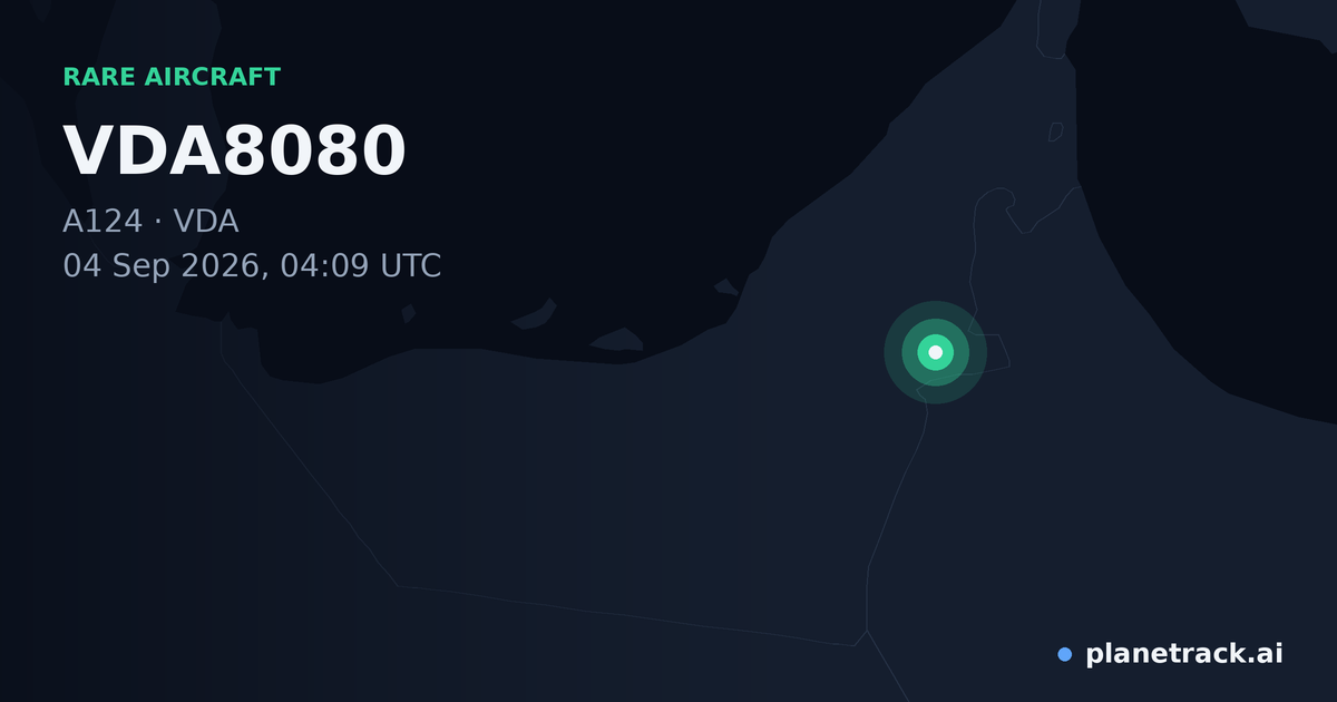 Map of where VDA8080's rare aircraft happened