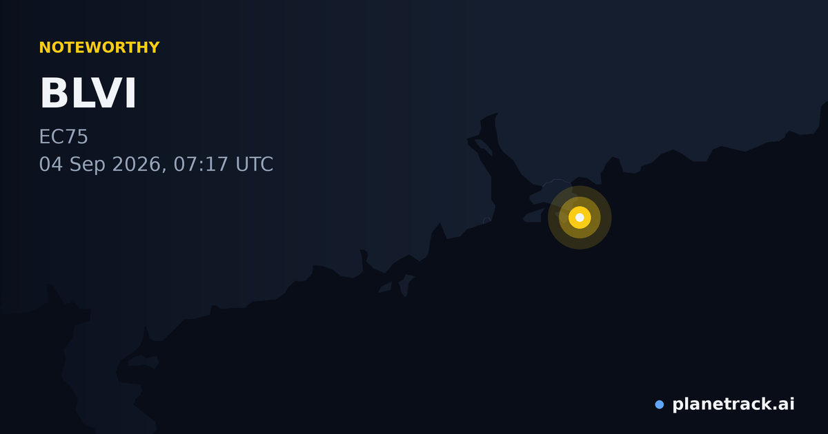 Map of where BLVI's special aircraft happened