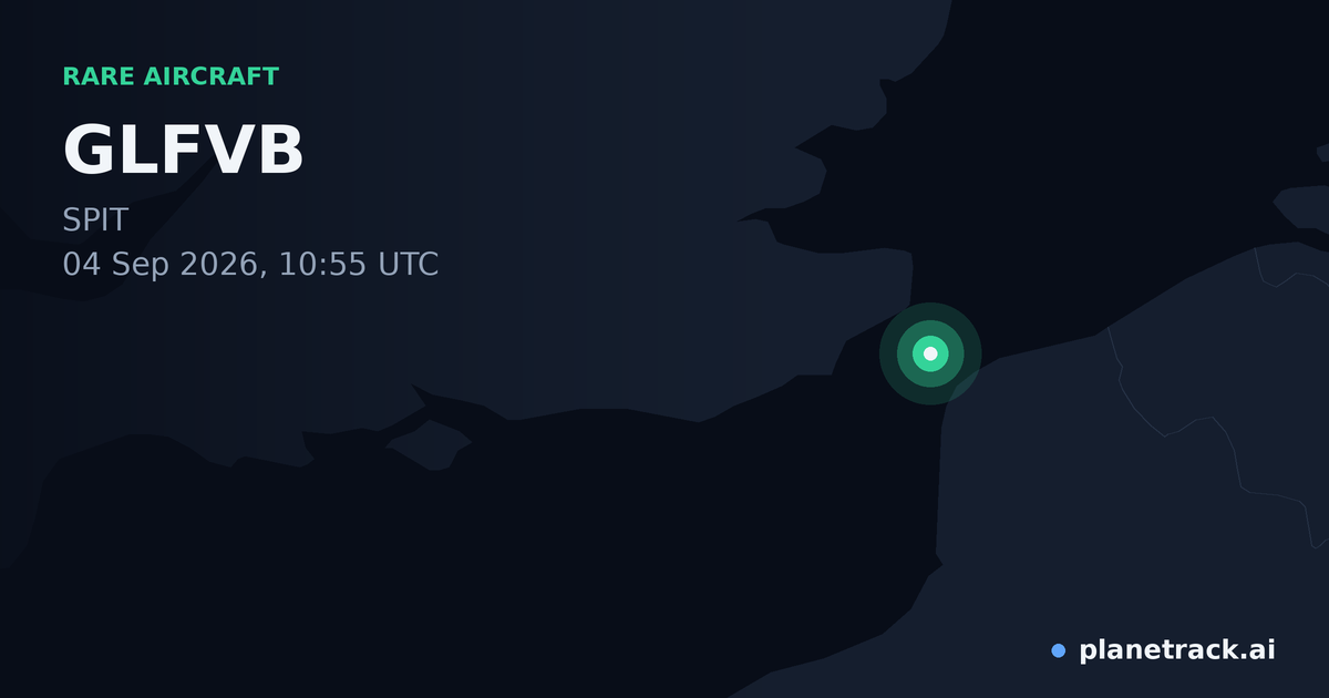 Map of where GLFVB's rare aircraft happened
