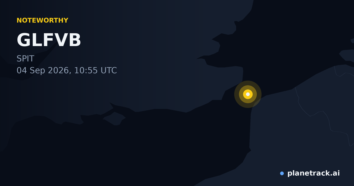 Map of where GLFVB's special aircraft happened