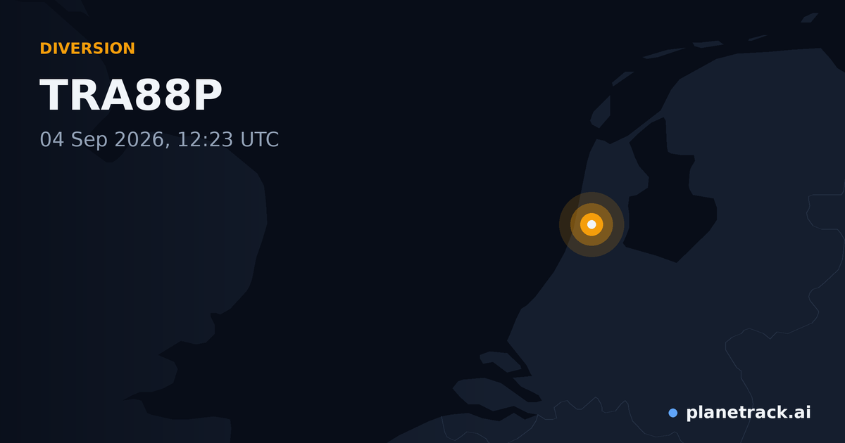 Map of where TRA88P's diversion happened