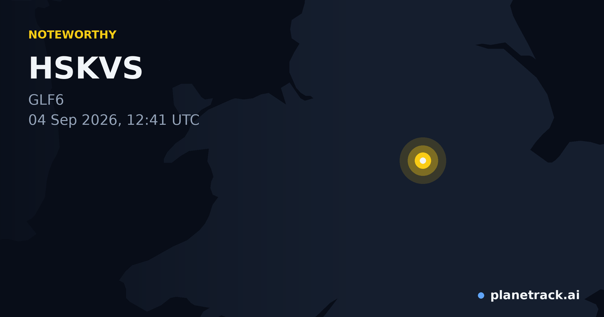 Map of where HSKVS's special aircraft happened