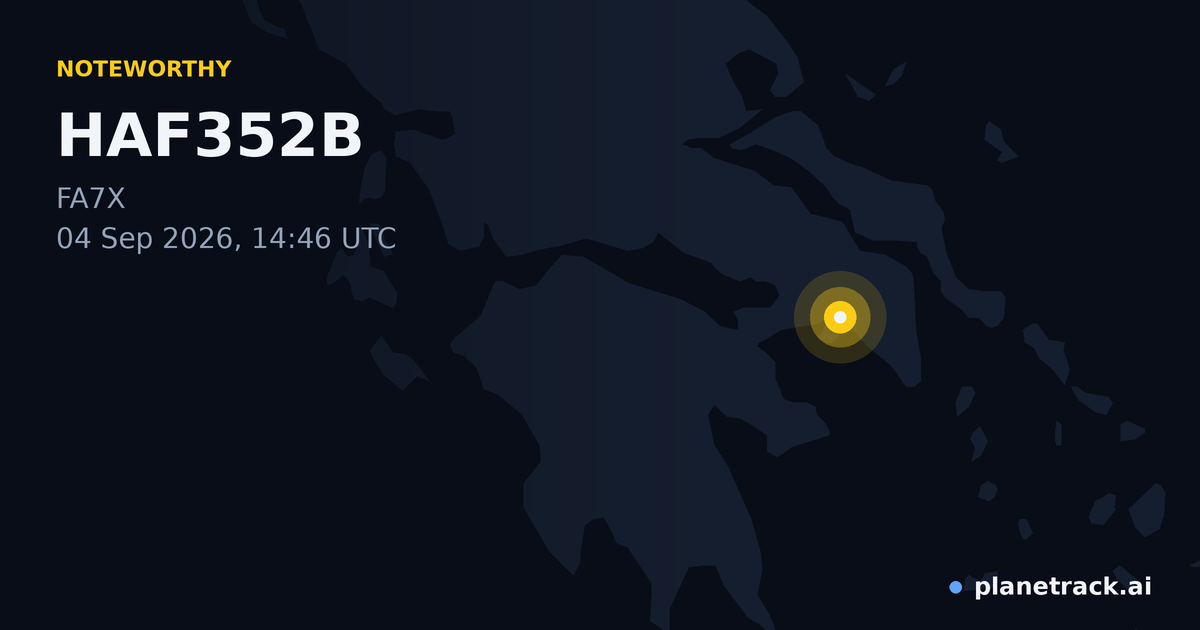 Map of where HAF352B's special aircraft happened