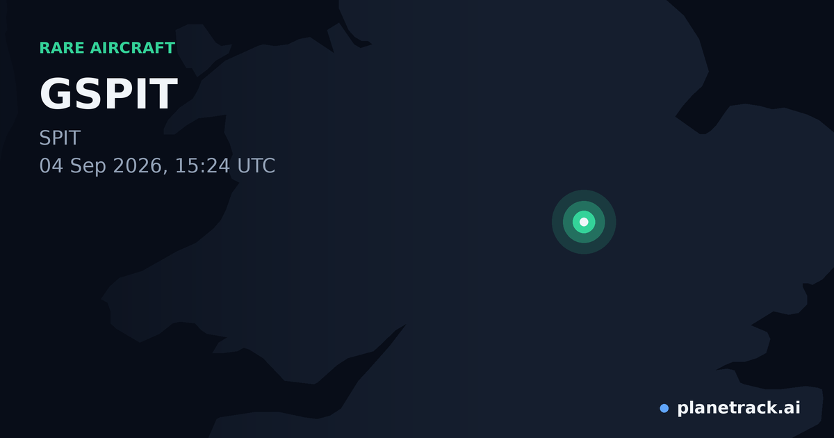 Map of where GSPIT's rare aircraft happened