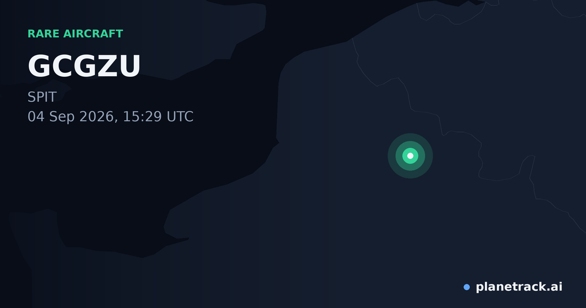 Map of where GCGZU's rare aircraft happened