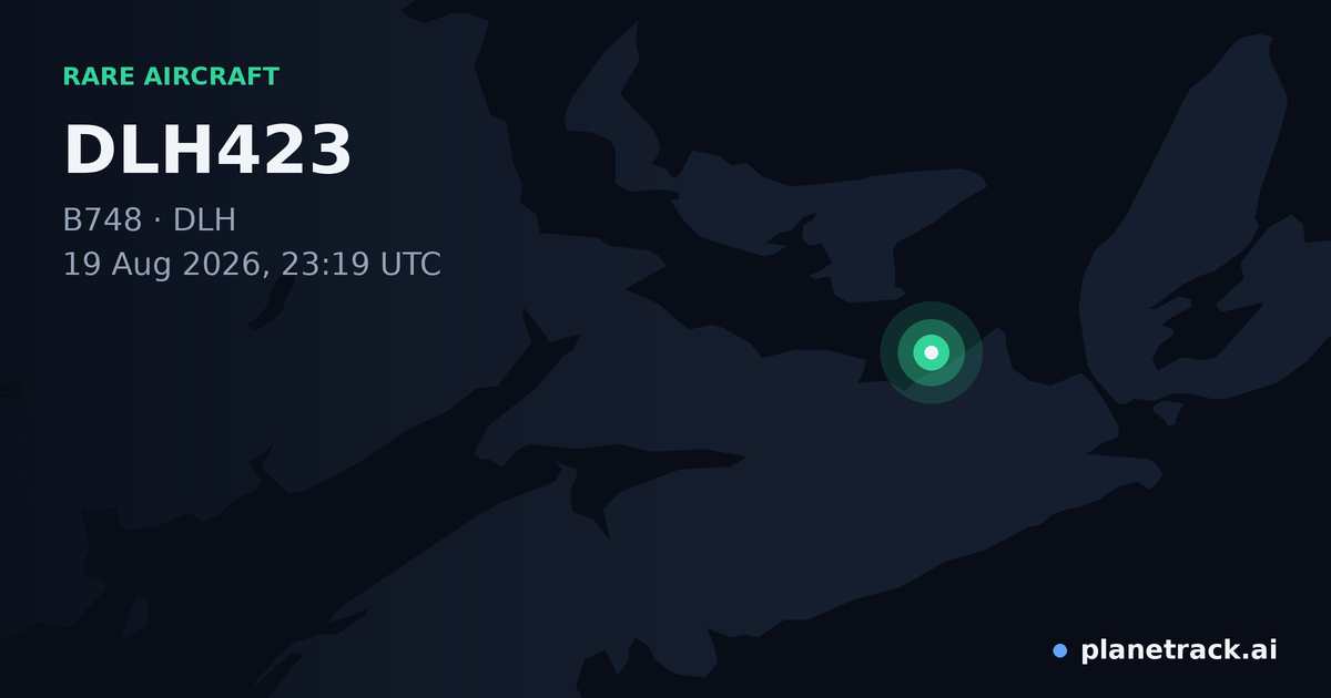 Map of where DLH423's rare aircraft happened