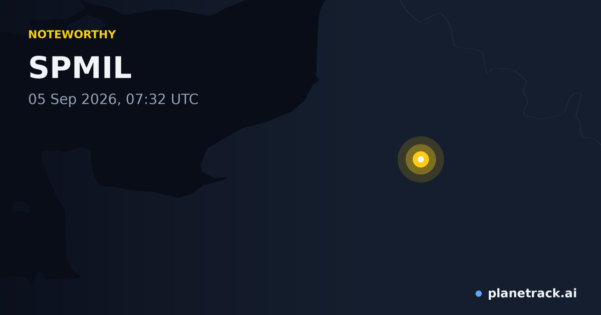 Map of where SPMIL's special aircraft happened