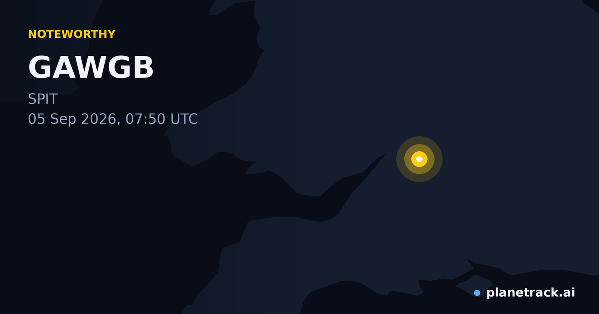 Map of where GAWGB's special aircraft happened