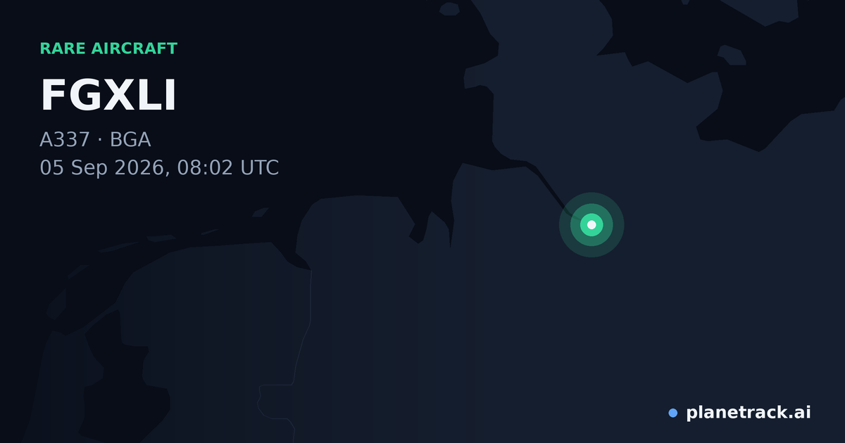 Map of where FGXLI's rare aircraft happened