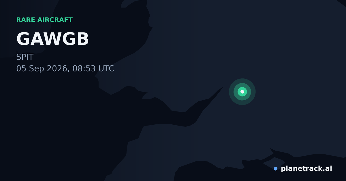 Map of where GAWGB's rare aircraft happened