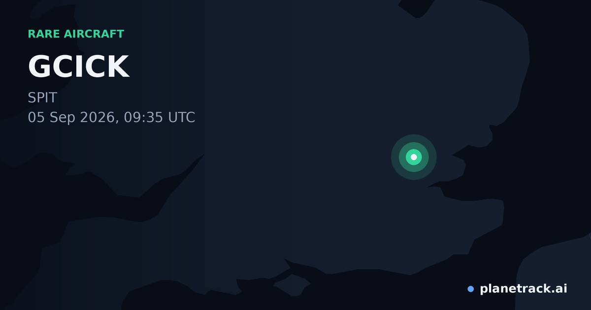 Map of where GCICK's rare aircraft happened