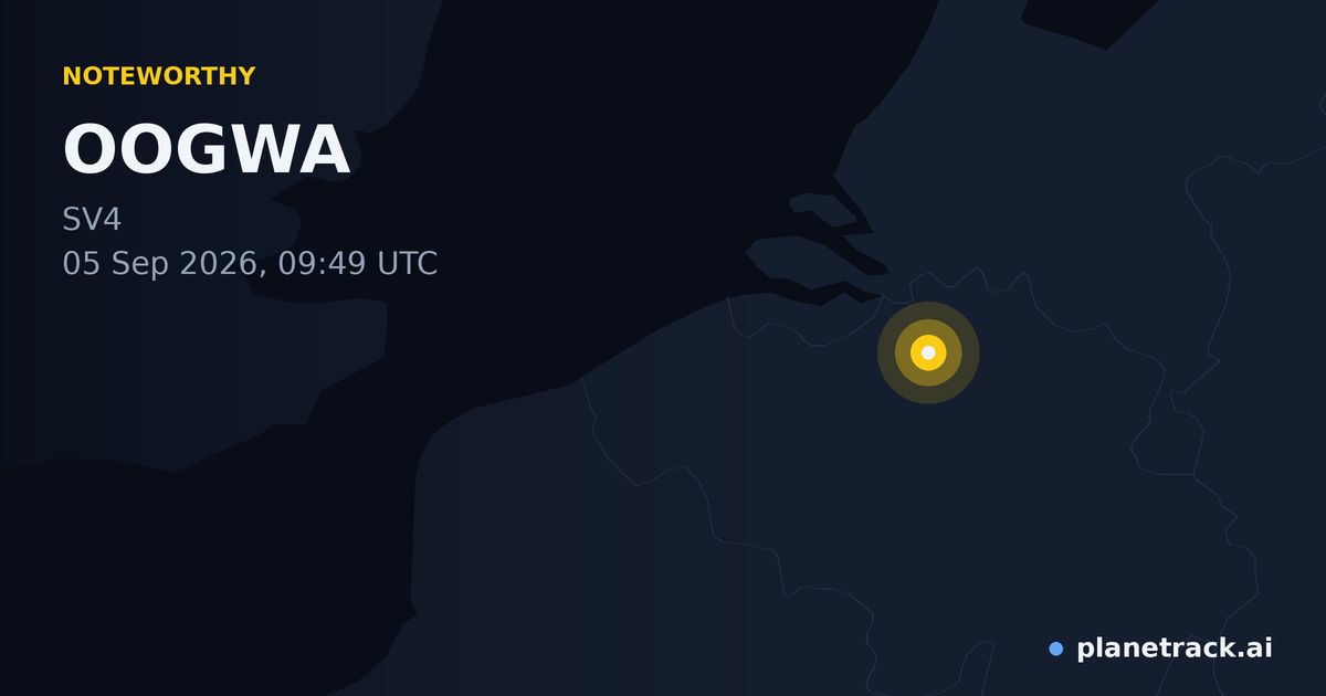 Map of where OOGWA's special aircraft happened