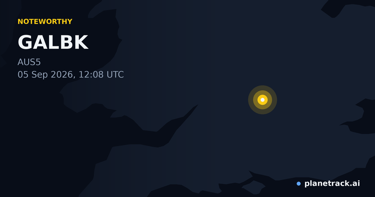 Map of where GALBK's special aircraft happened