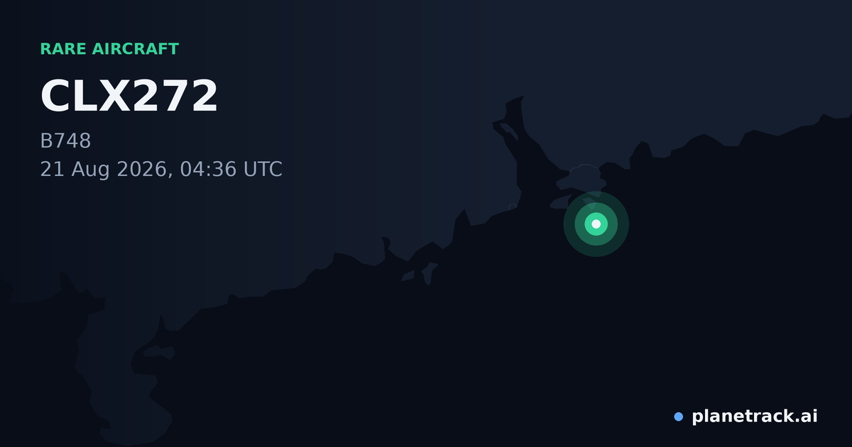 Map of where CLX272's rare aircraft happened
