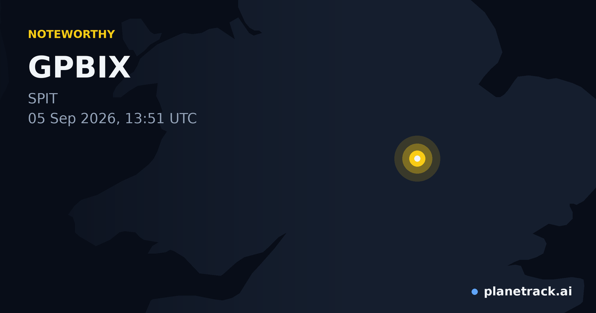 Map of where GPBIX's special aircraft happened