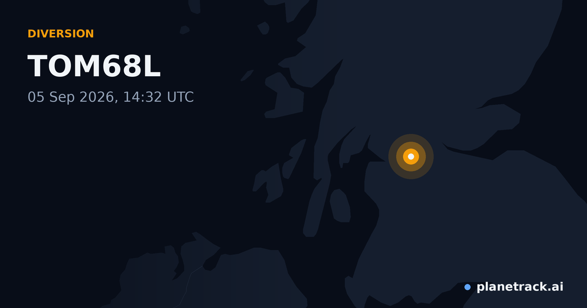 Map of where TOM68L's diversion happened