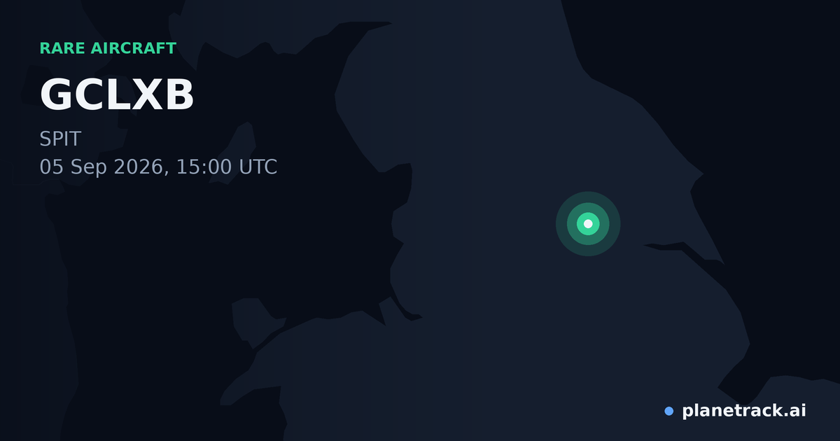 Map of where GCLXB's rare aircraft happened