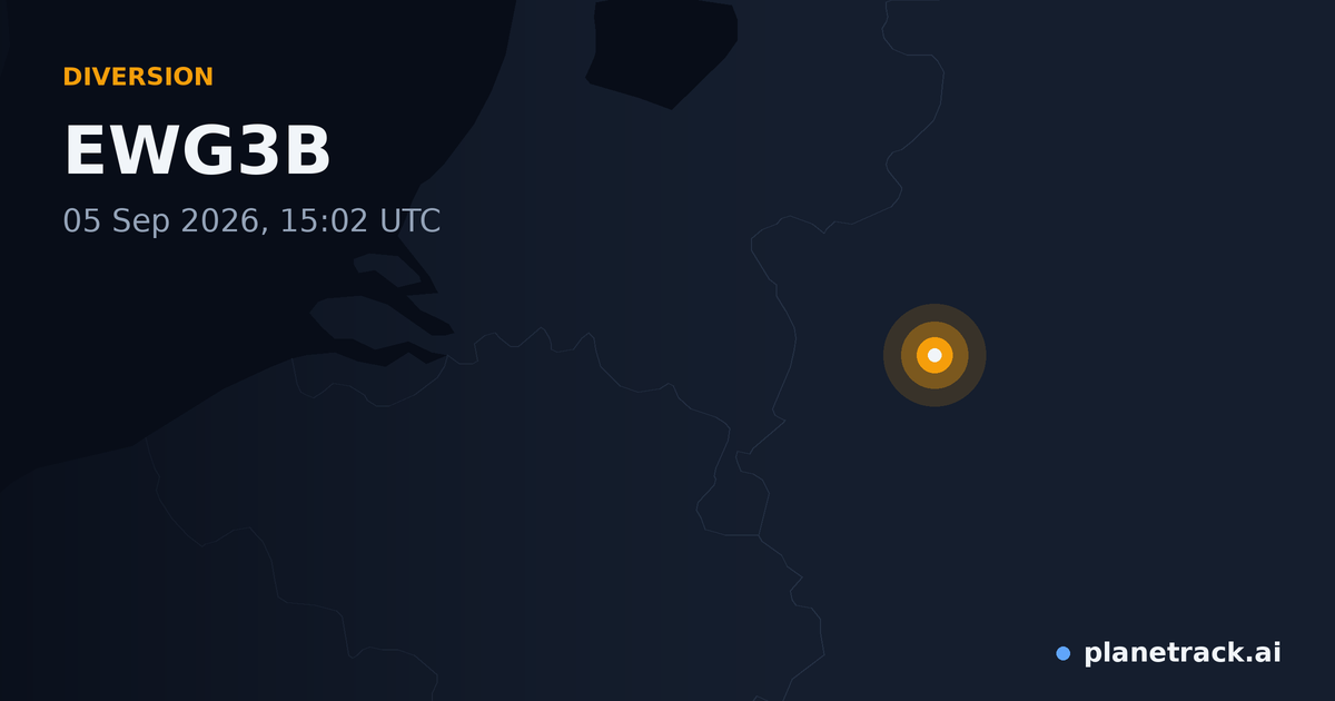 Map of where EWG3B's diversion happened