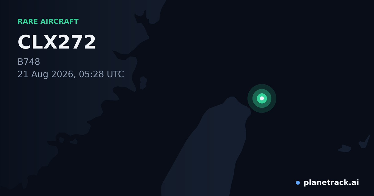 Map of where CLX272's rare aircraft happened
