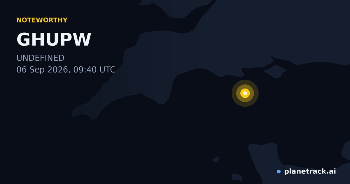Map of where GHUPW's special aircraft happened