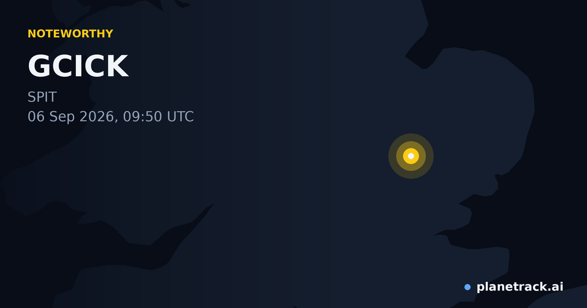 Map of where GCICK's special aircraft happened