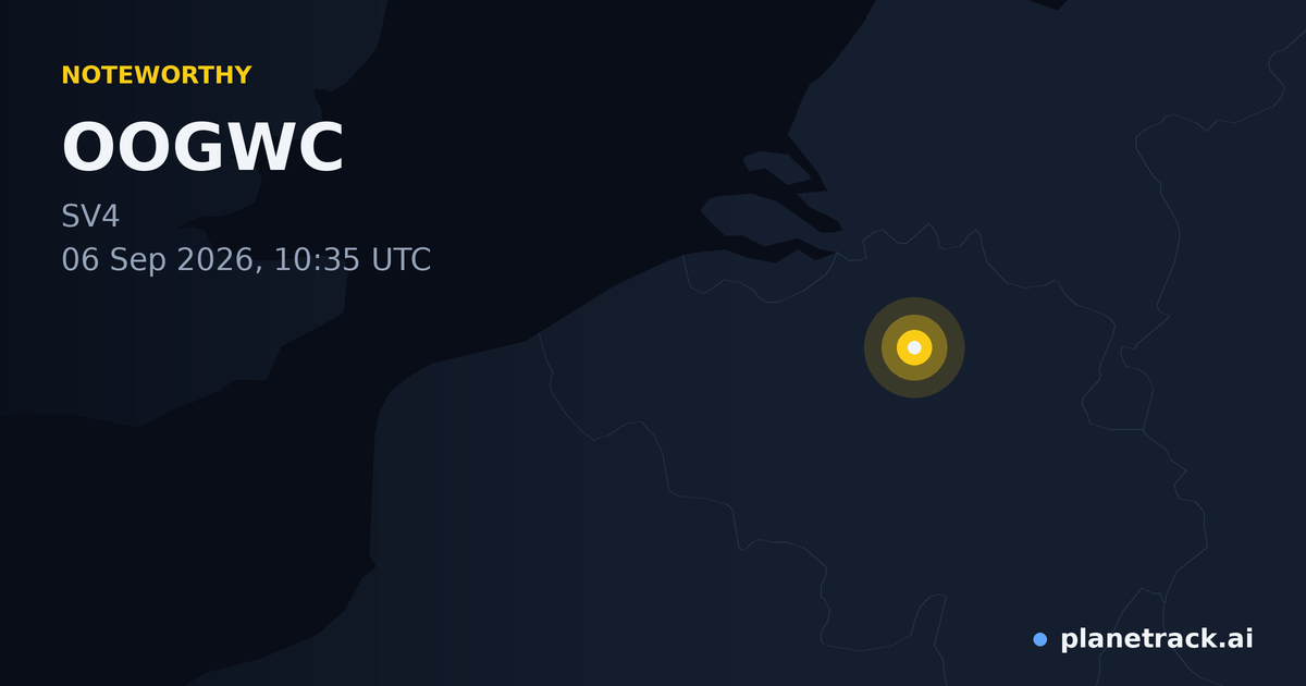 Map of where OOGWC's special aircraft happened