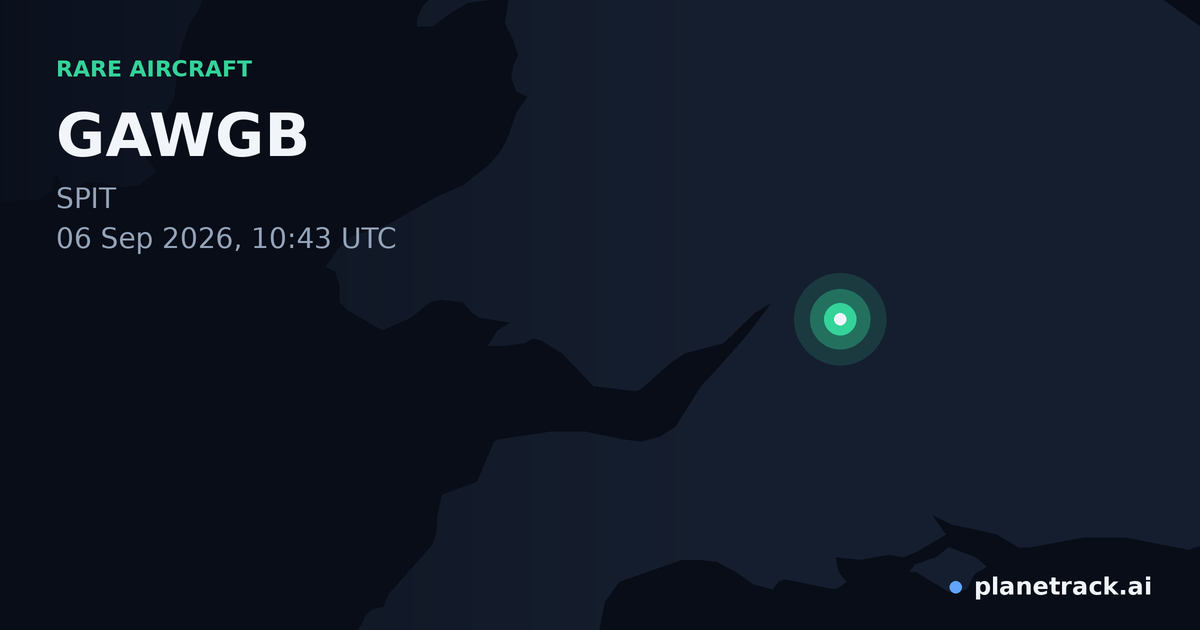 Map of where GAWGB's rare aircraft happened