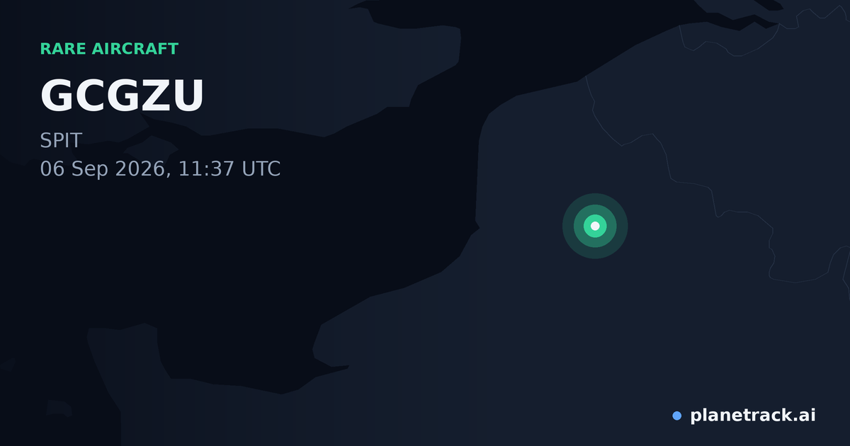 Map of where GCGZU's rare aircraft happened