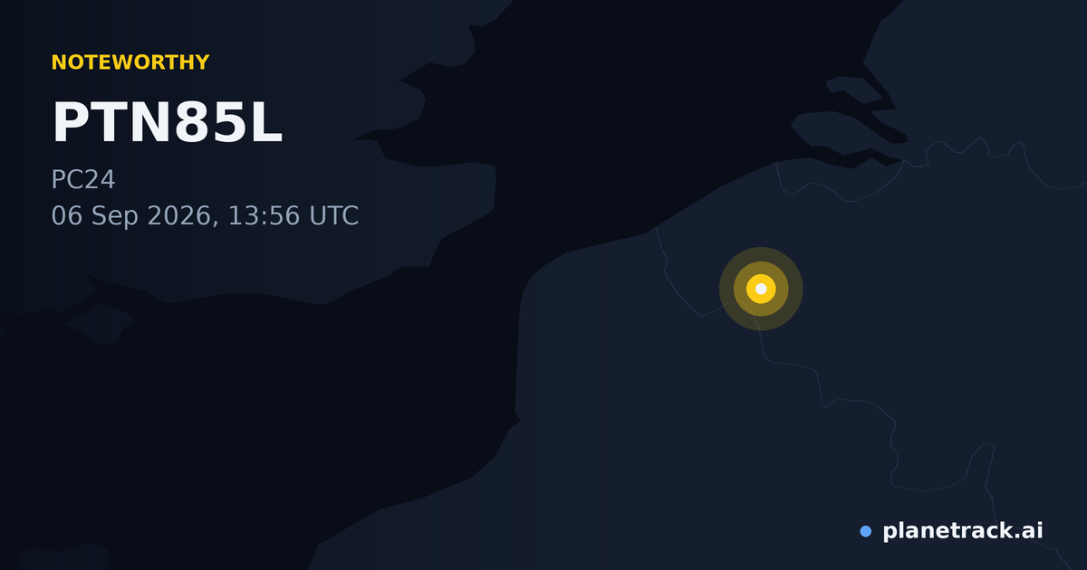 Map of where PTN85L's special aircraft happened