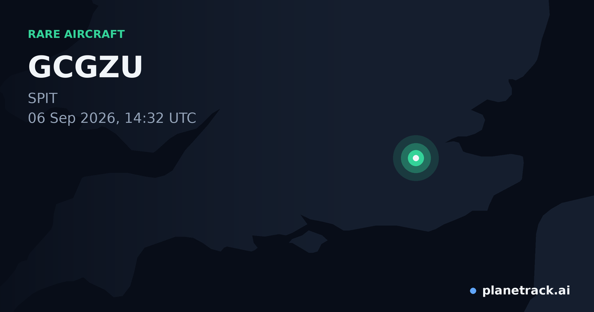 Map of where GCGZU's rare aircraft happened