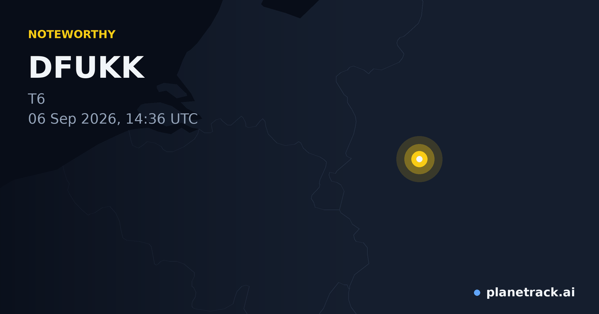 Map of where DFUKK's special aircraft happened
