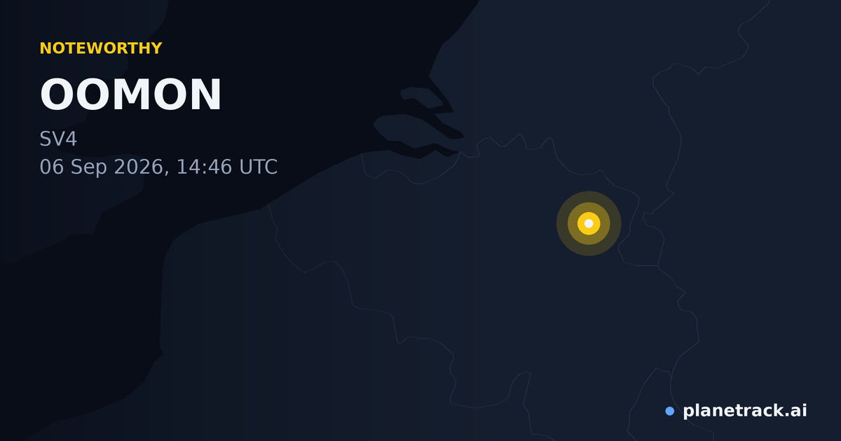 Map of where OOMON's special aircraft happened