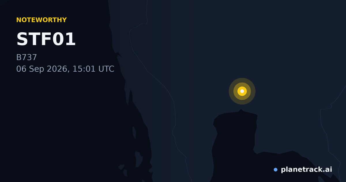 Map of where STF01's special aircraft happened
