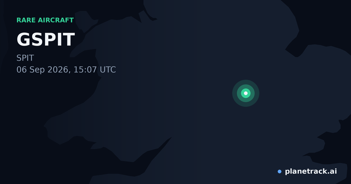 Map of where GSPIT's rare aircraft happened