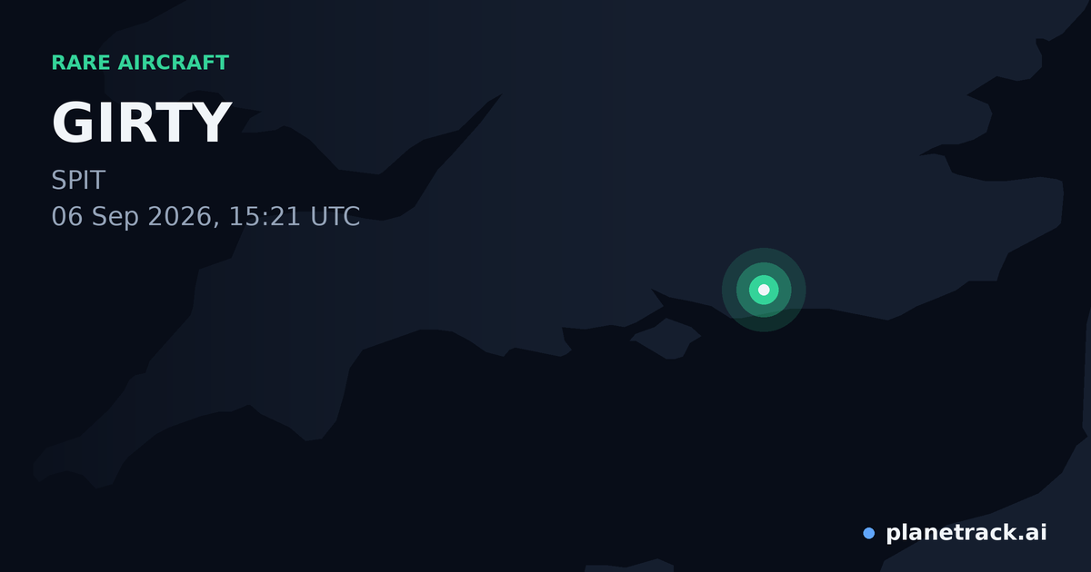 Map of where GIRTY's rare aircraft happened