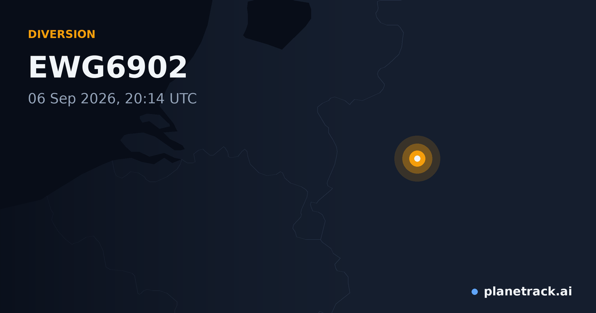 Map of where EWG6902's diversion happened