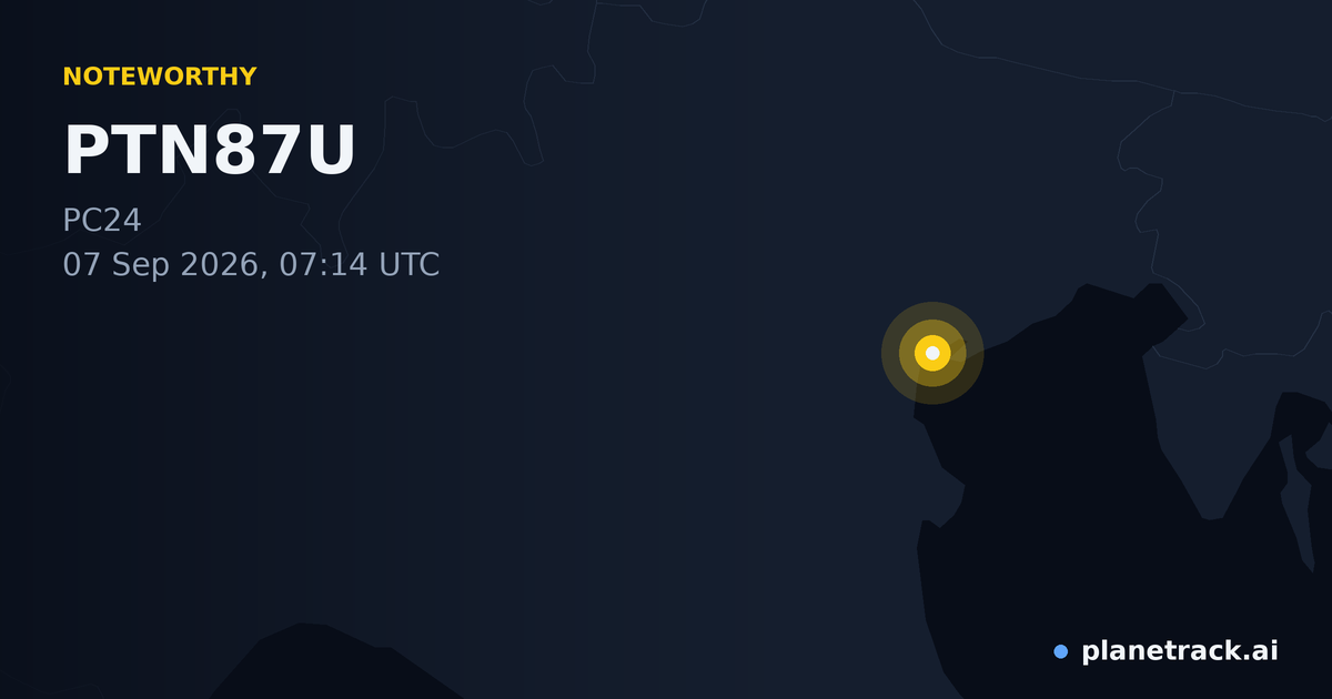 Map of where PTN87U's special aircraft happened