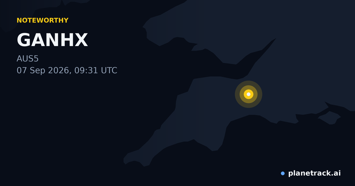 Map of where GANHX's special aircraft happened