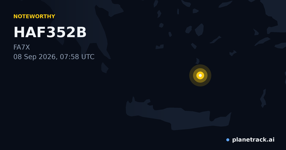 Map of where HAF352B's special aircraft happened