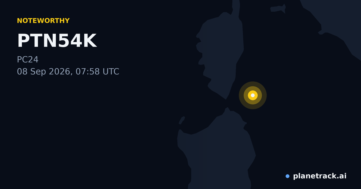 Map of where PTN54K's special aircraft happened